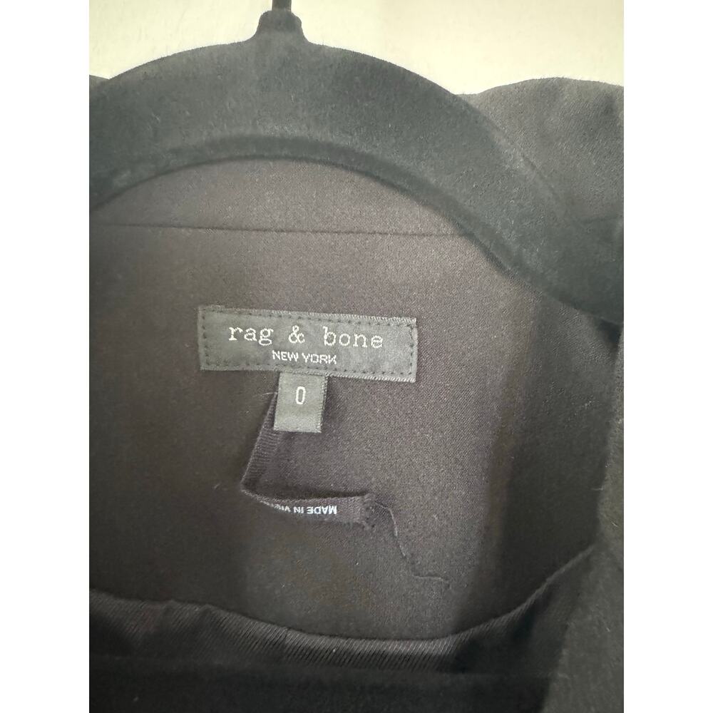 Nwot Women’s Rag & Bone Razor Crepe Blazer In Bla… - image 5